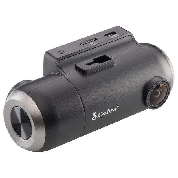 Cobra SC201, HD Dash Cam w/ GPS, Wi-Fi, Bluetooth®, and Built-in Rear-View Camera