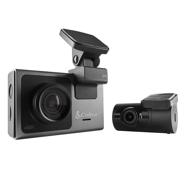 Cobra SC400, Single View Dashcam GPS, WIFI, BT, With 4K, 3-Channel Capable and Alexa