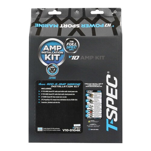 T-Spec V10-D104K, Amp Kit BC-5W2 4ga Add A Amp