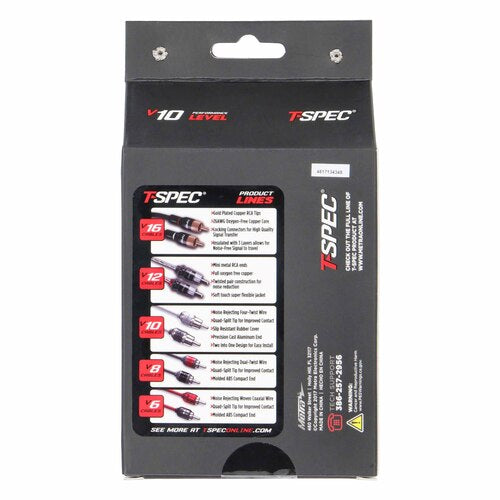 T-Spec V10R35-6, RCA 6"/3.5MM Jack
