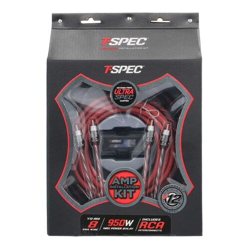 T-Spec V12-AK8, Amp Kit 8ga RCA