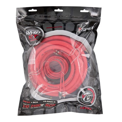 T-Spec V6-RAK1-0, Amp Kit 0ga RCA CCA