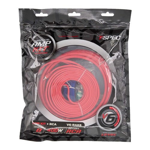 T-Spec V6-RAK8, Amp Kit 8ga RCA CCA