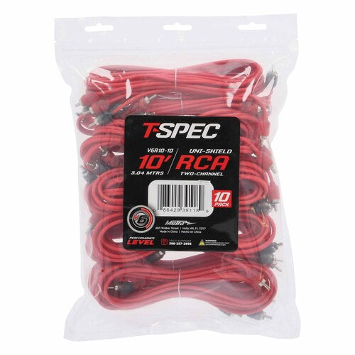 T-Spec V6R10-10, (10)RCA 2ch 10'