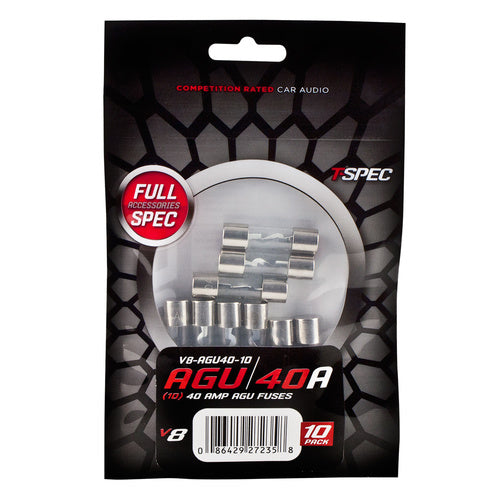 T-Spec V8-AGU40-10, (10)Fuse AGU 40 Amp