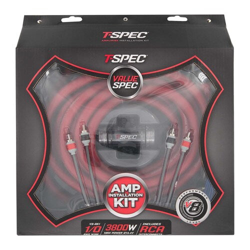 T-Spec V8-AK1, Amp Kit 0ga RCA