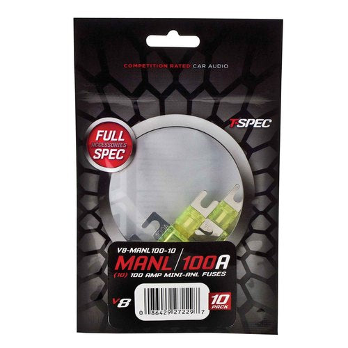 T-Spec V8-MANL100-10, (10)Fuse MANL 100 Amp