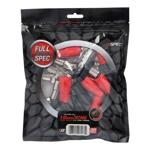 T-Spec V8-RTN2-20, (20)Ring Term 1/0ga 5/16"