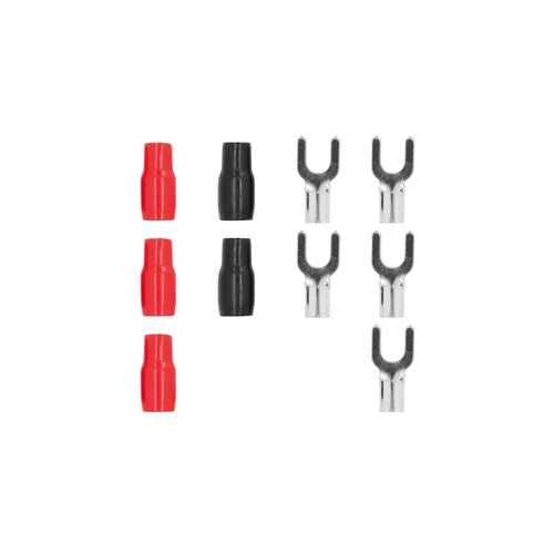 T-Spec V8-ST2, (5)Spade Term 8ga (3)Red/