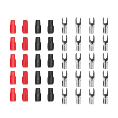T-Spec V8-ST3-20, (5)Spade Term 8ga (10)Red/