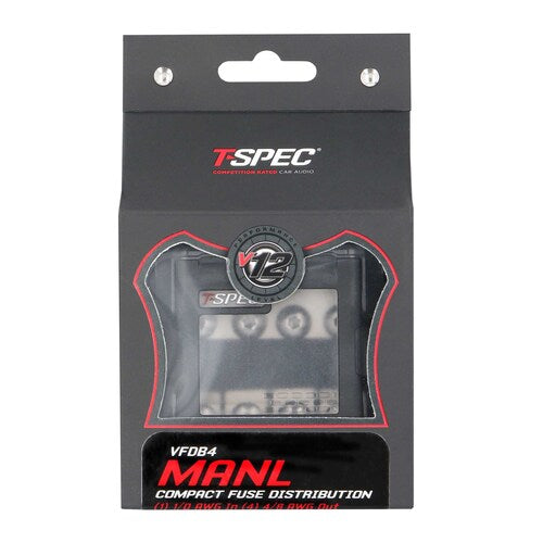 T-Spec VFDB4, Dist Block MANL (1)1/0-4ga IN
