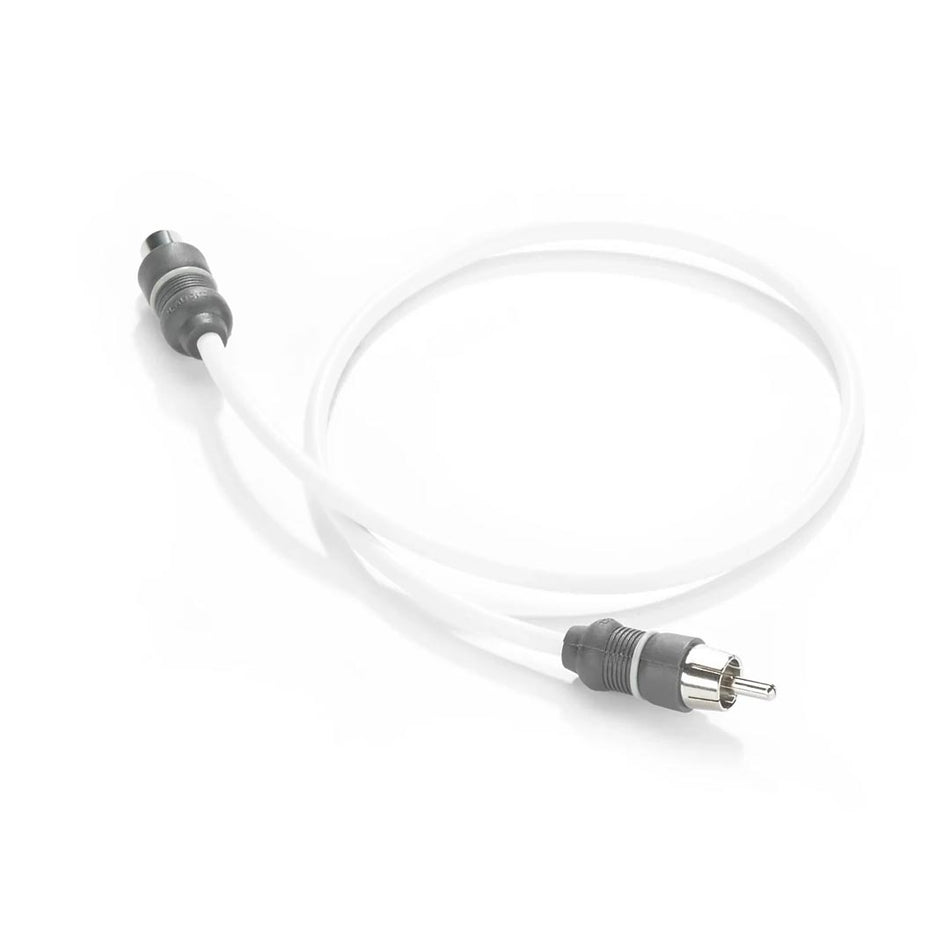 JL Audio XMD-WHTAIC1-1.5-F, 1 Channel Marine Audio Interconnect Extension with Female and Male RCA End, 1.5 Ft.