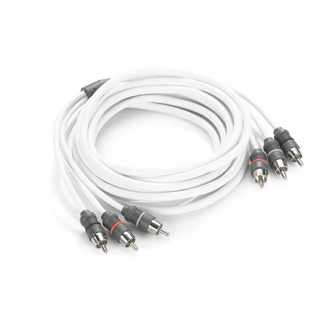 JL Audio XMD-WHTAIC3-12, 1 Channel Marine Audio Interconnect RCA, 12 Ft.