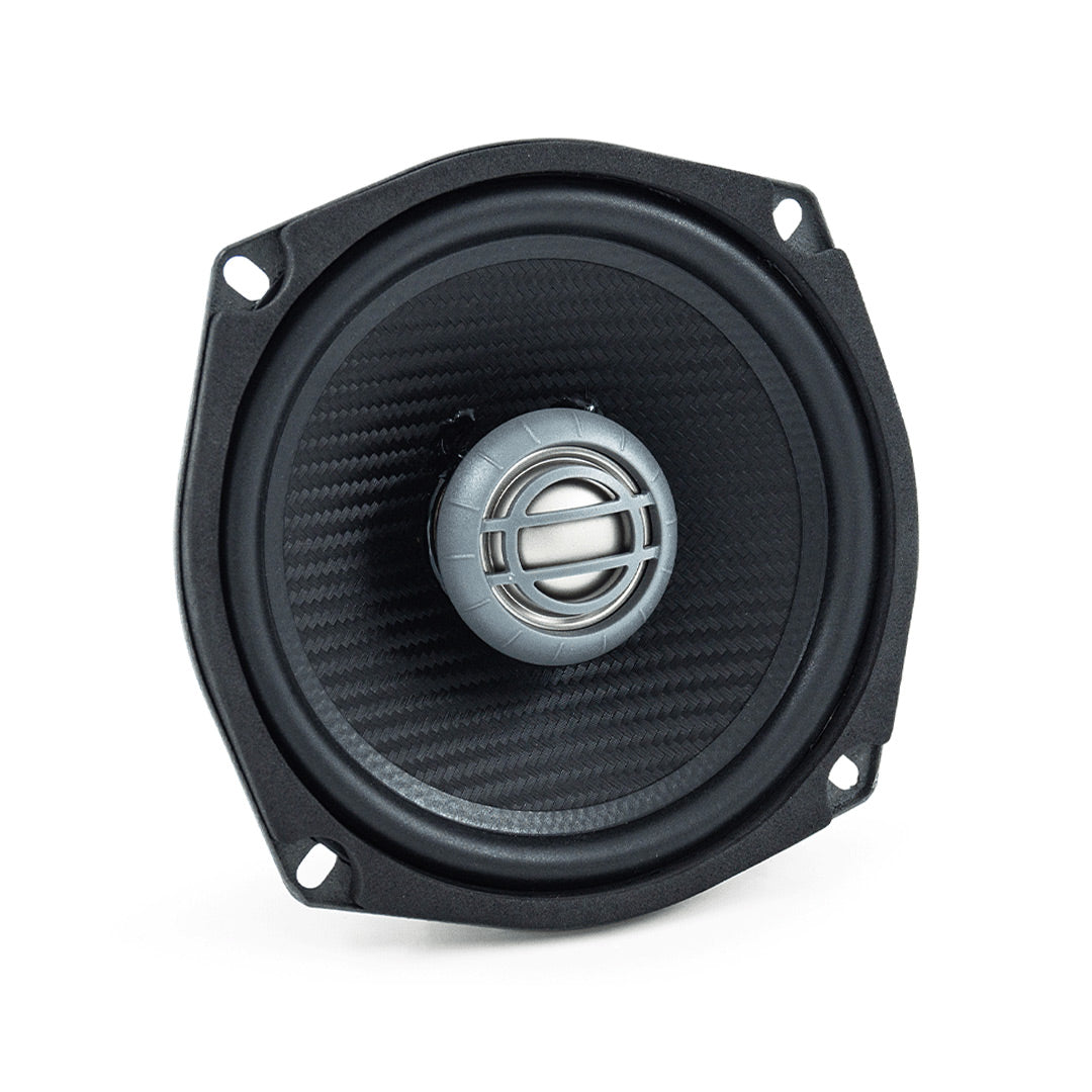 Kenwood XM50F, 5.25" 2-Way Coaxial Speakers for Select 1998-2013 Harley-Davidson Motorcycles (Front)