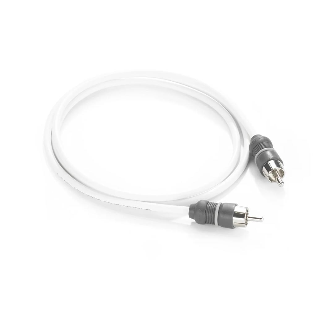 JL Audio XMD-WHTAIC1-3, 1 Channel Marine Audio Interconnect RCA, 3 Ft.