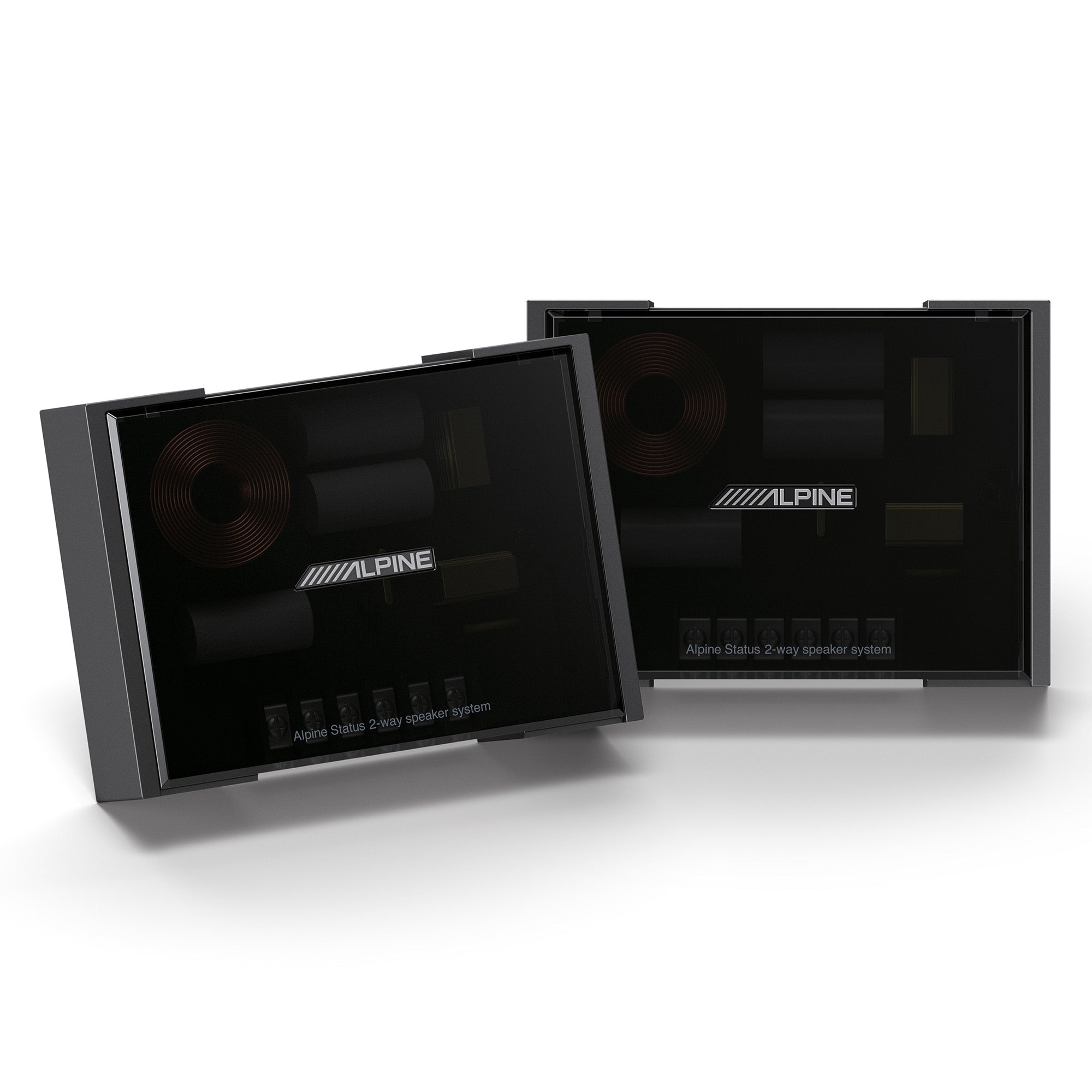 Alpine HDZ-653S, Status Series Hi-Res 6.5" 3-Way Coaxial Speakers + S-A32F 320W 4-Channel Amplifier Bundle