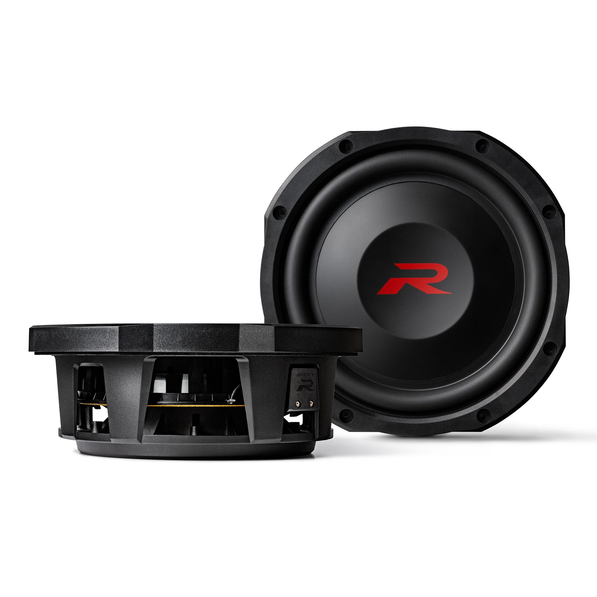 2x Alpine RS-W10D2,  R Series 10" Dual 2 Ohm Voice Coil Shallow Subwoofers - Pair