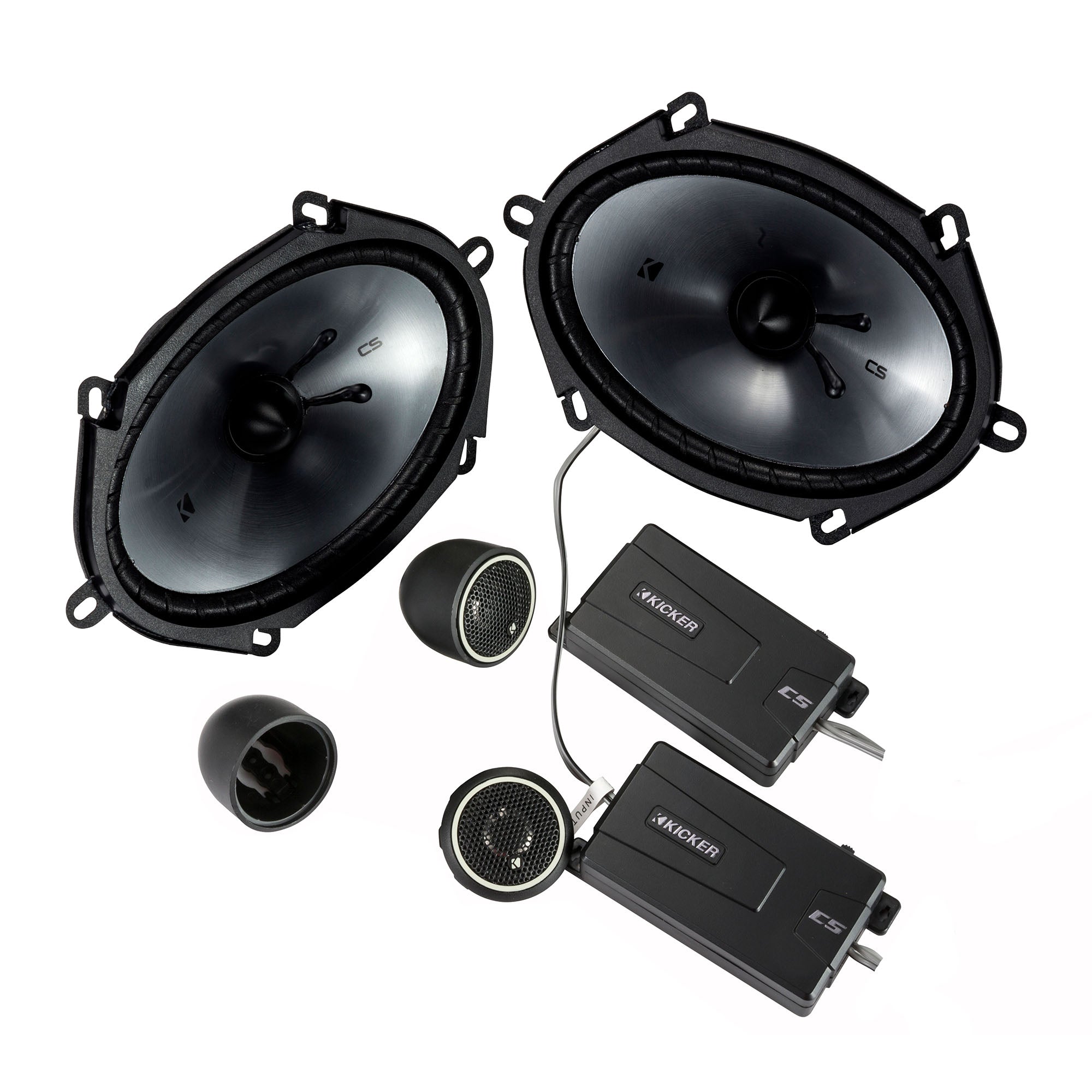 Kicker CSS684, CS Series 6x8" Component System + Damping Kit Bundle