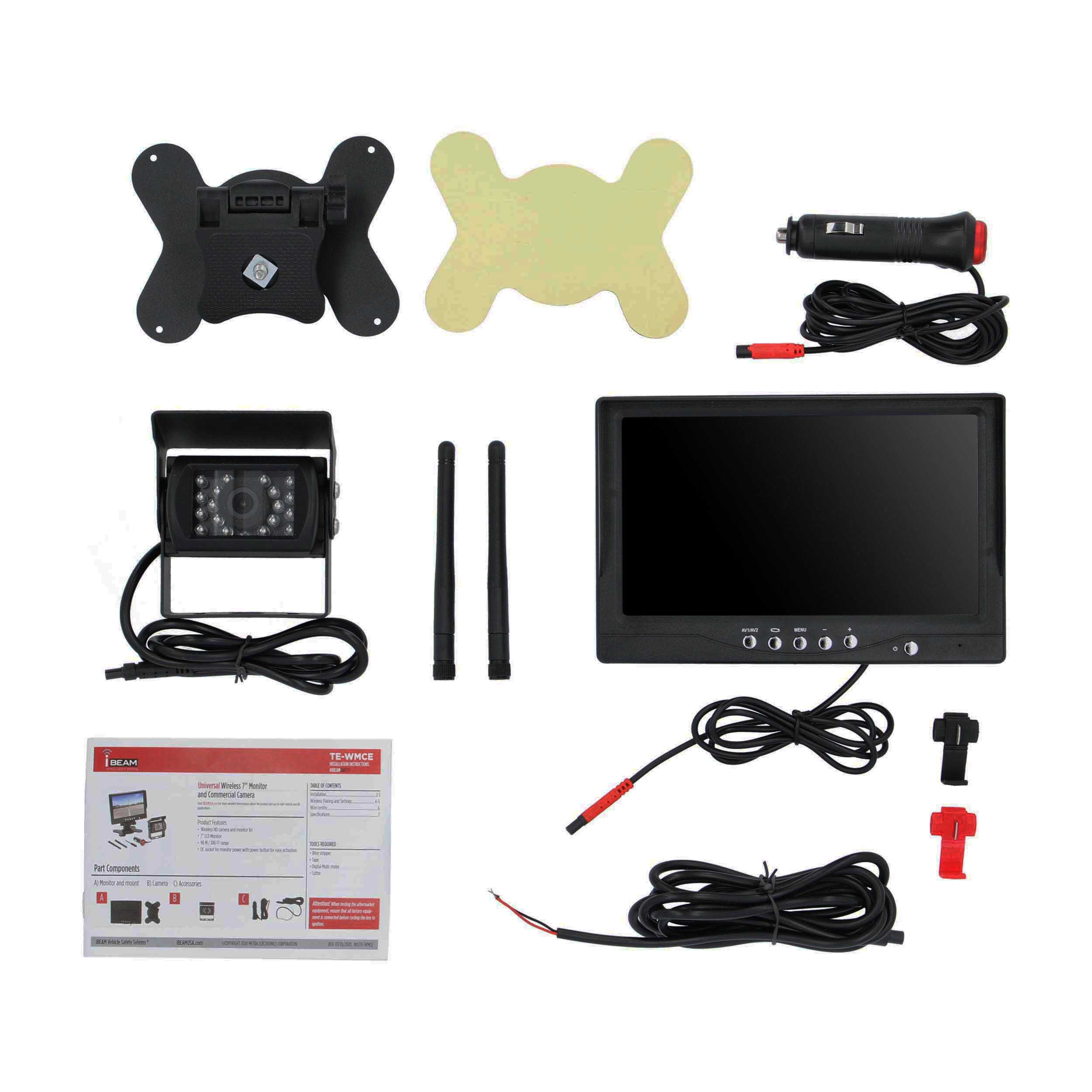 iBeam TE-WMCE, TV+Camera 7"+HDuty Wireless