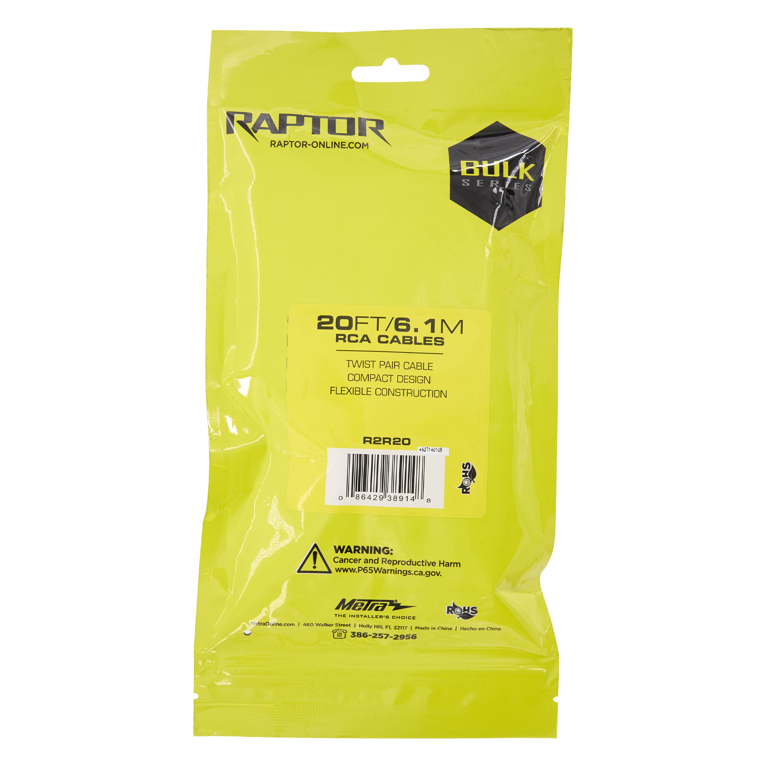 Raptor R2R20, RCA 2ch 20'
