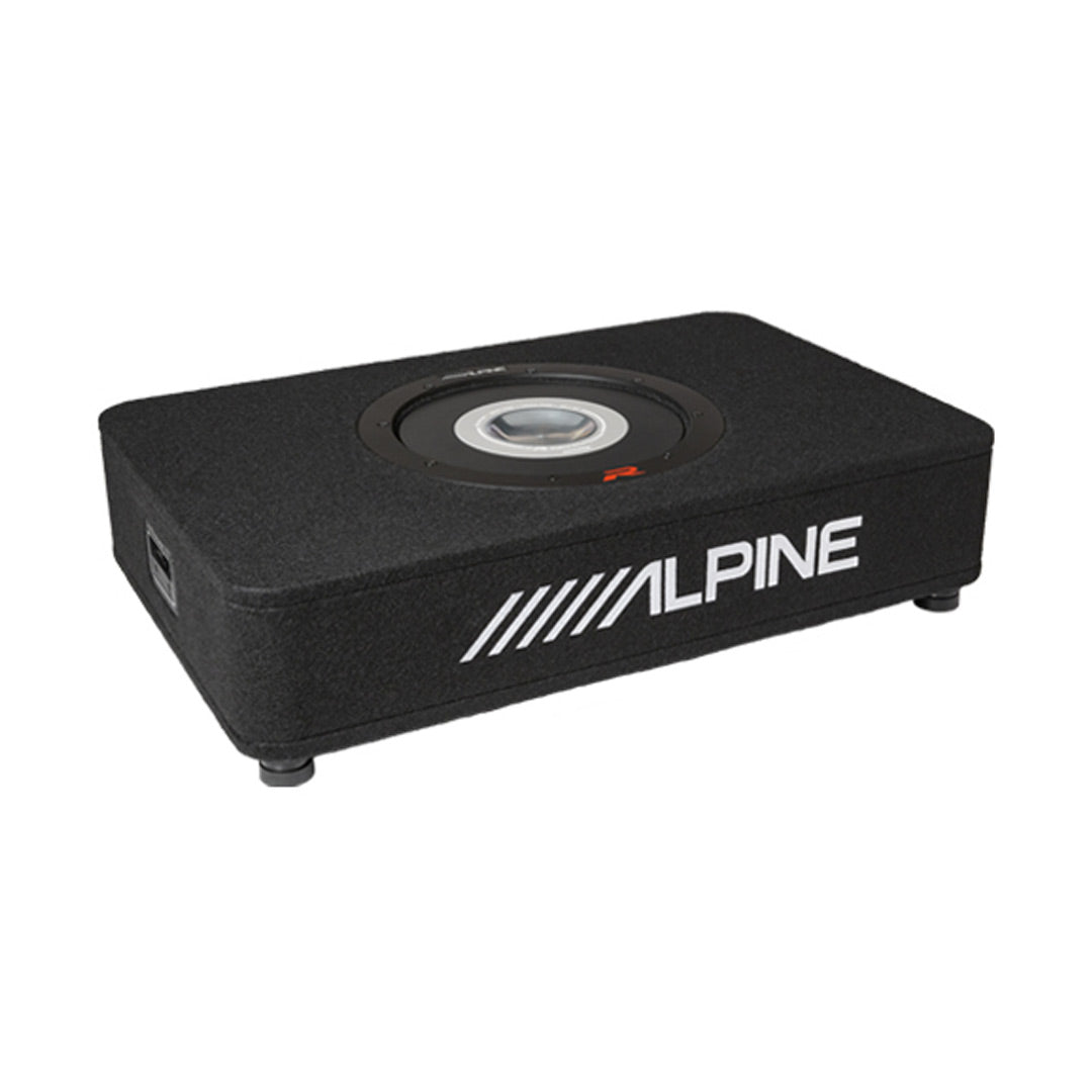 Alpine RS-SB10, Halo R Series 10" Loaded 2 Ohm Shallow Subwoofer Enclosure, 600 Watts