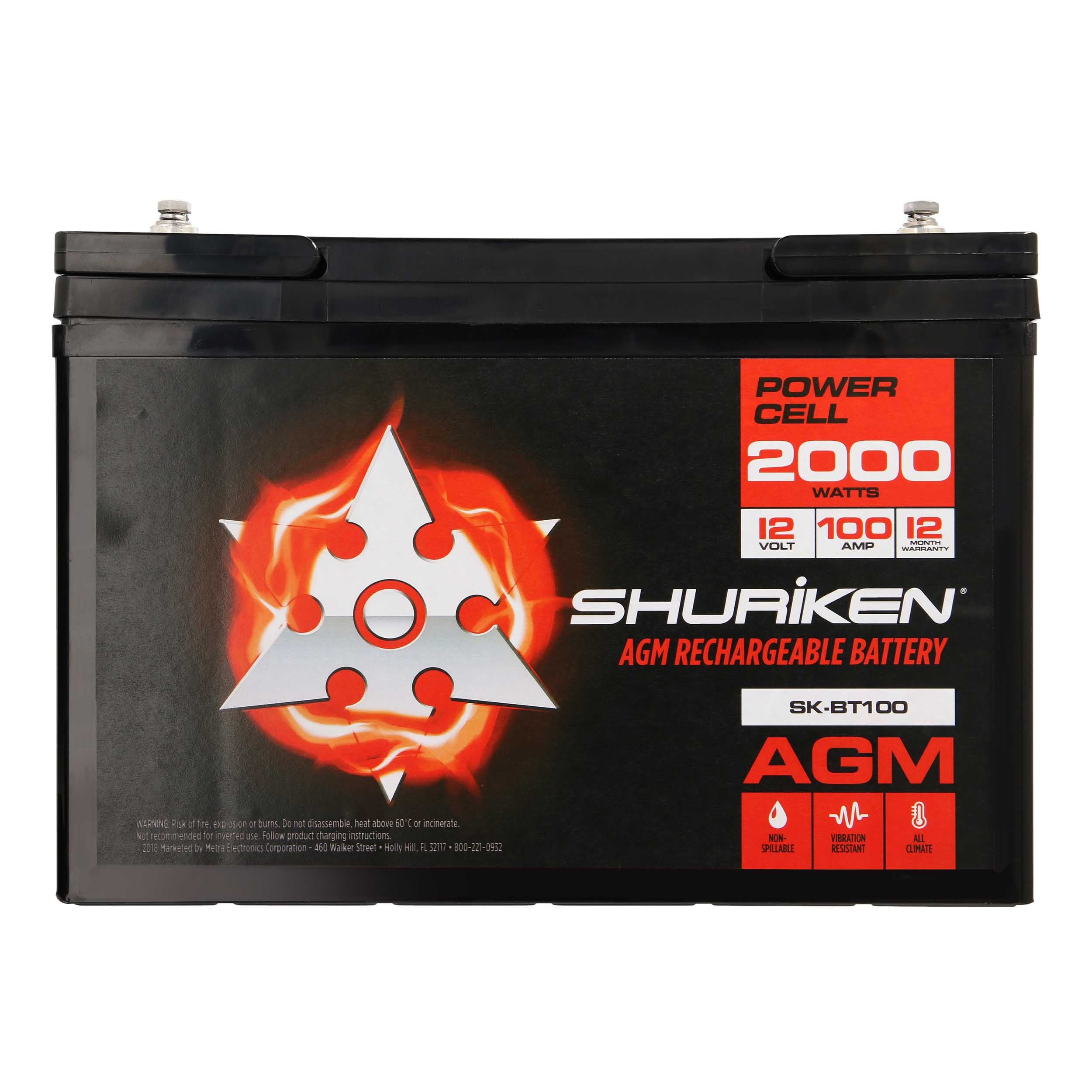 Shuriken SK-BT100, Battery '2000' 100 Amp Hour
