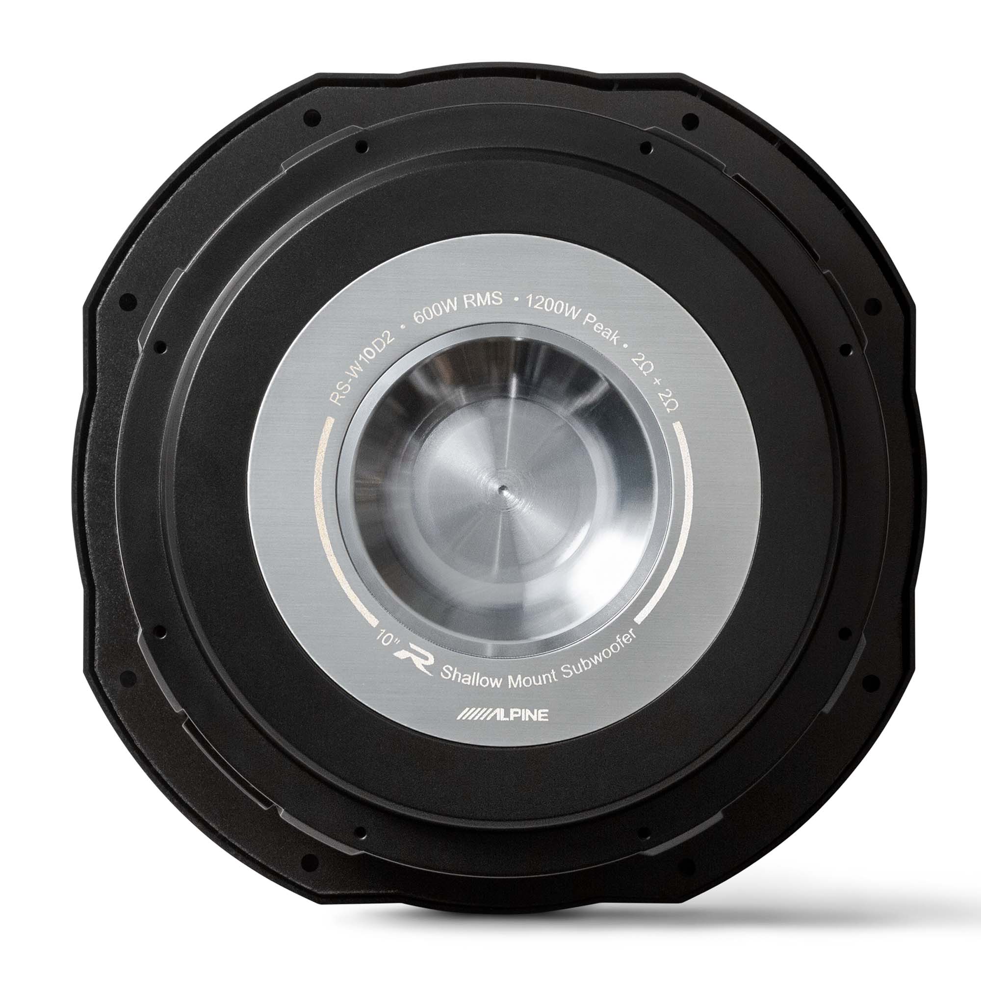 2x Alpine RS-W10D2,  R Series 10" Dual 2 Ohm Voice Coil Shallow Subwoofers - Pair
