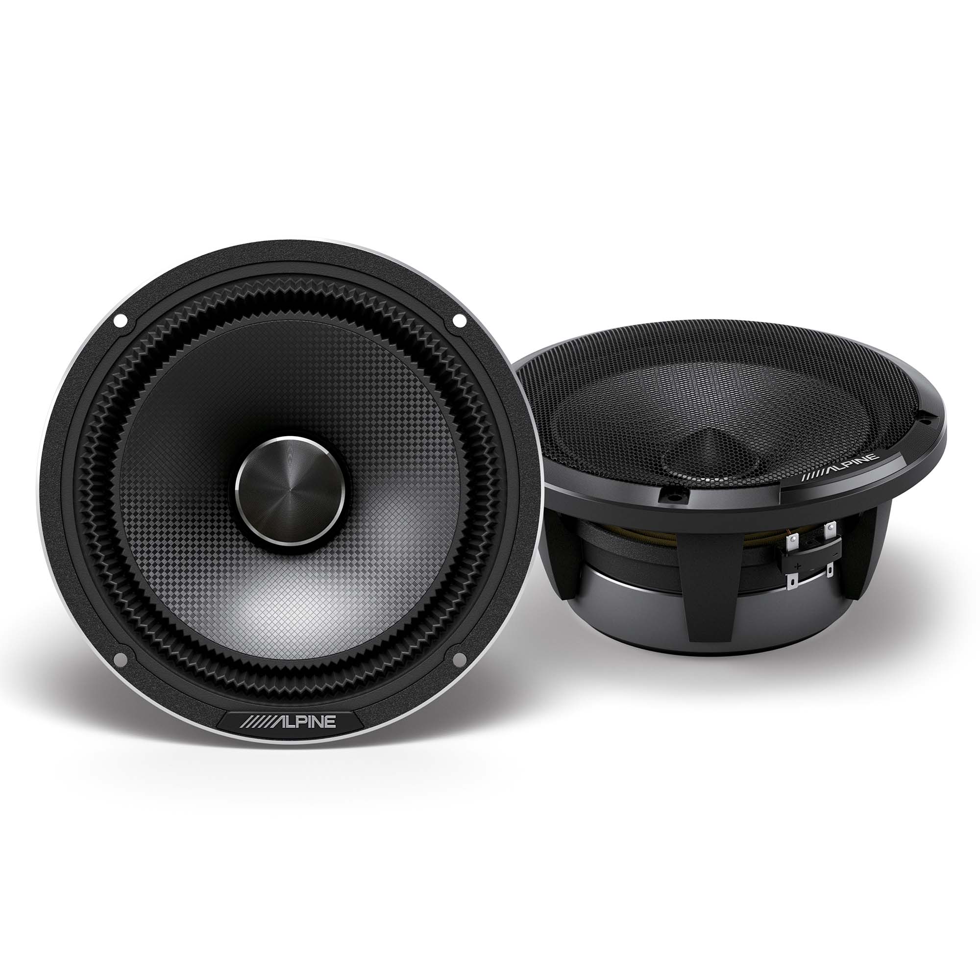 Alpine HDZ-65CS, Status Series Hi-Res 6.5" 2-Way Component Speakers + S-A32F 320W 4-Channel Amplifier Bundle