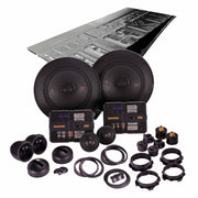Kicker KSS50, KS Series 5.25" 2-Way 4 Ohm Component Speakers + Damping Kit Bundle