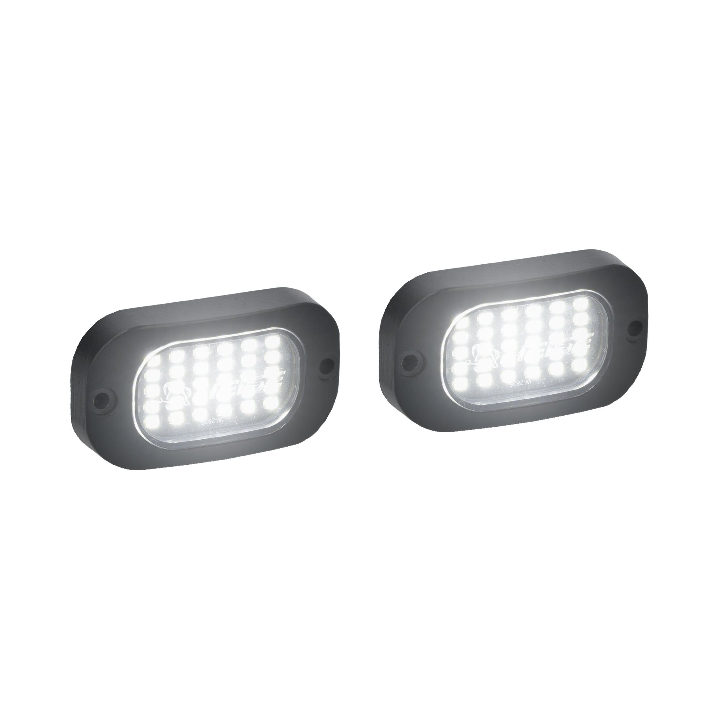 HEISE HE-ROCK-WHT, .(2)Black Pod White LED