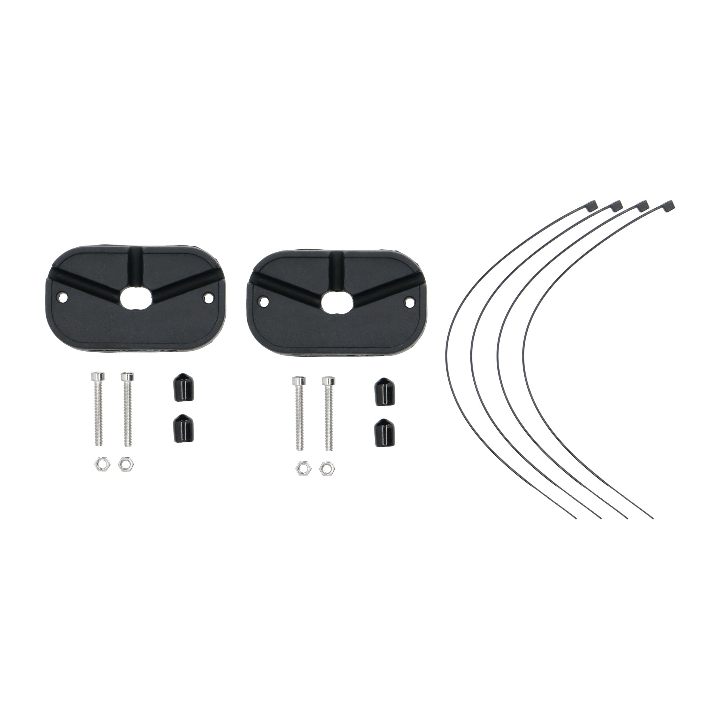 HEISE HE-ROCK-WHT, .(2)Black Pod White LED