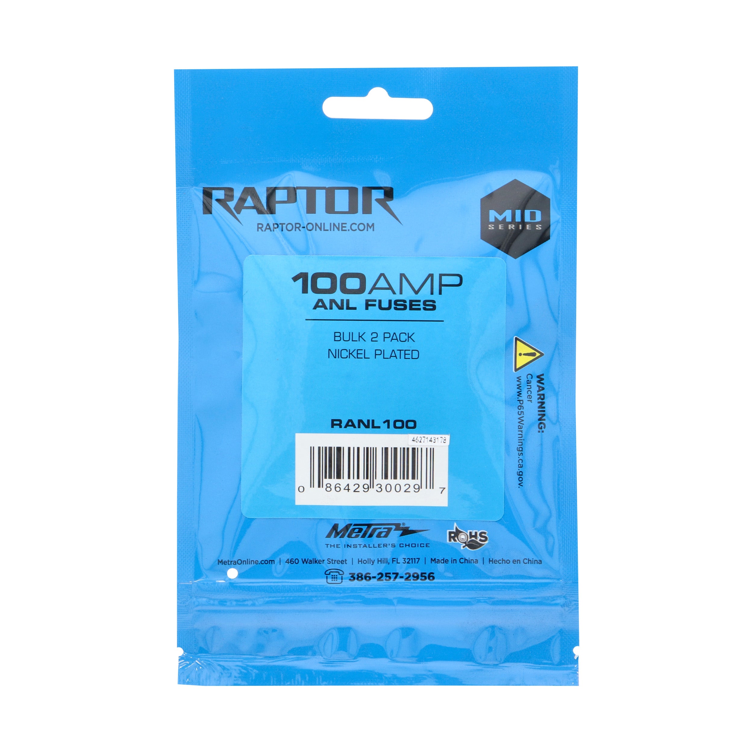 Raptor RANL100, (2)Fuses ANL 100 Amp