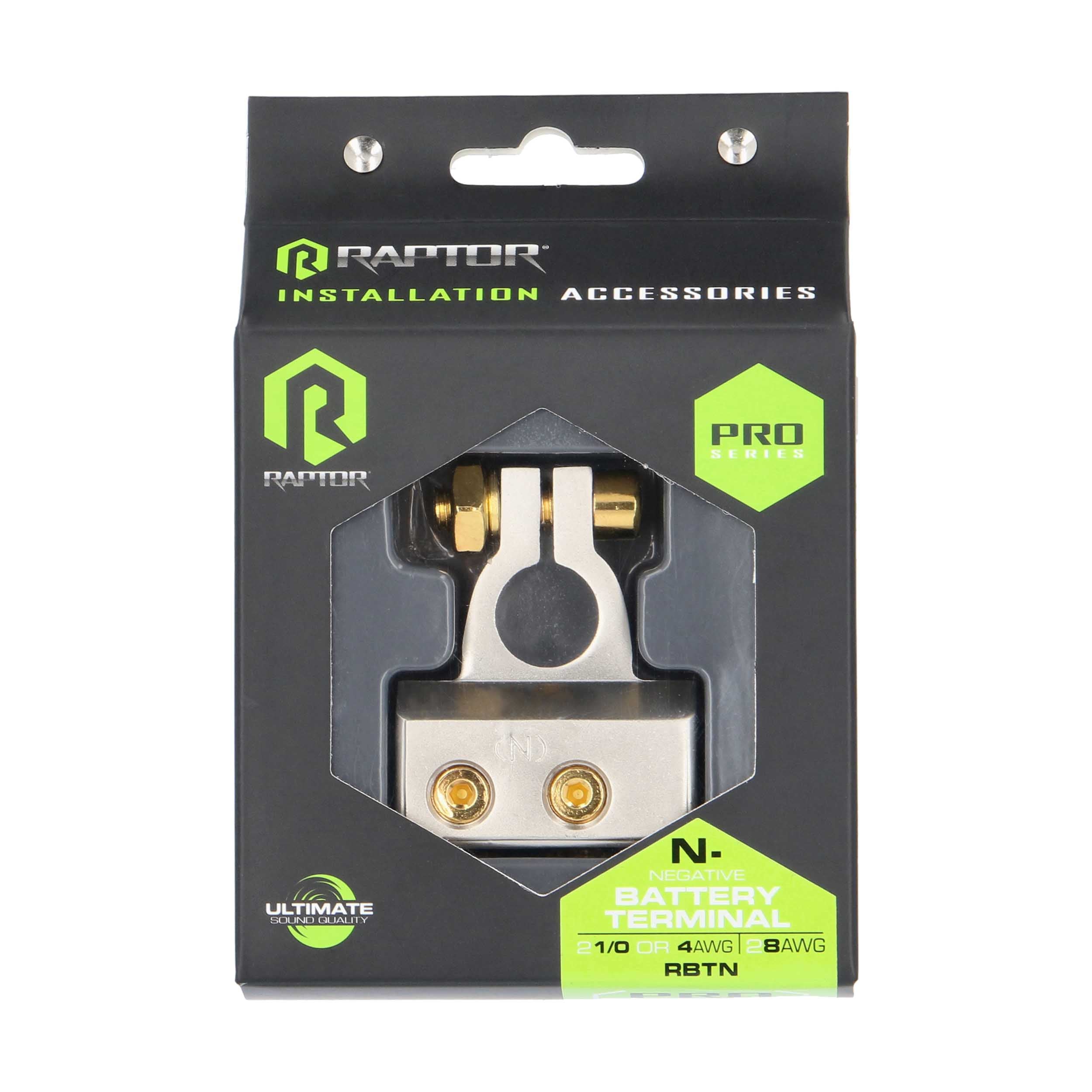 Raptor RBTN, Batt Term (2)1/0ga/4ga/
