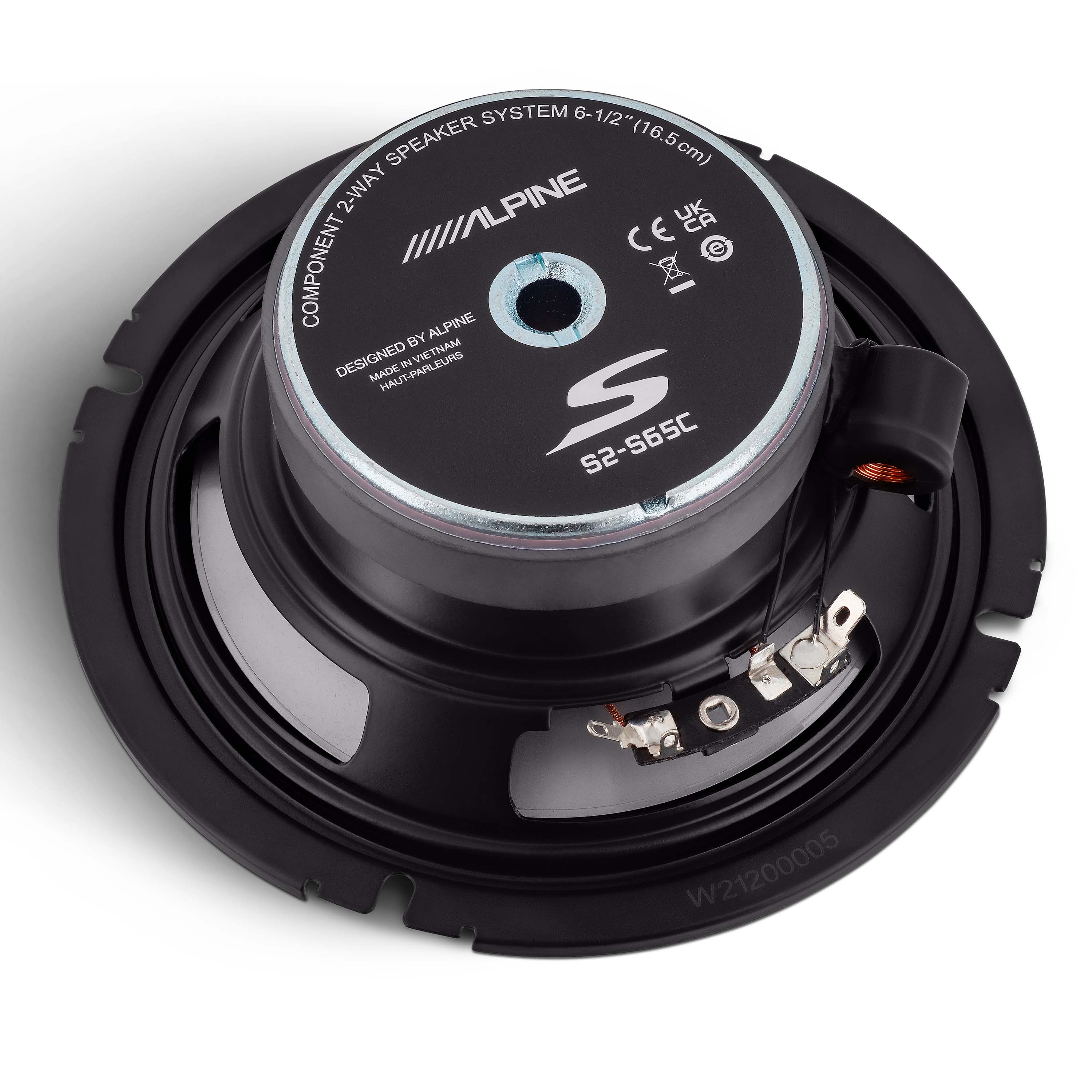 Alpine S2-S65C, S Series 6.5" 2-Way Hi-Res Speakers + Sound Damping Kit Bundle