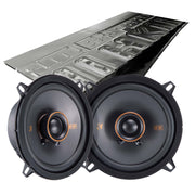 Kicker KSC50, KS Series 5.25" 2-Way 4 Ohm Coaxial Speakers  + Damping Kit Bundle