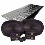 Kicker KSS6904, KS Series 6x9" 2-Way 4 Ohm Component Speakers + Damping Kit Bundle