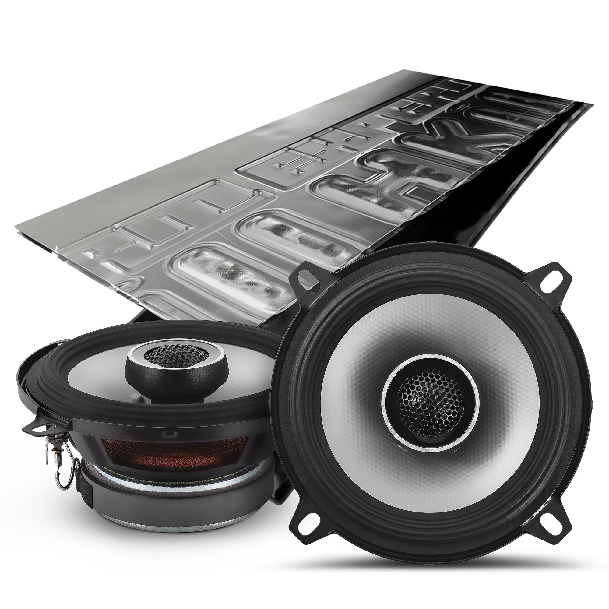 Alpine S2-S50, S Series 5" 2-Way Hi-Res Speakers + Sound Damping Kit Bundle