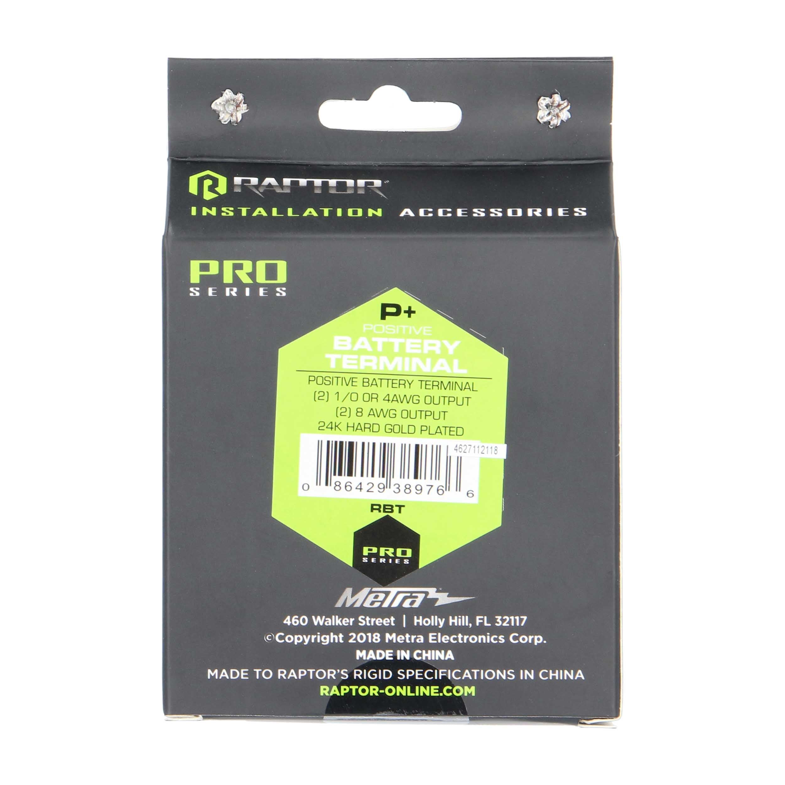 Raptor RBT, Batt Term (2)1/0ga/4ga/
