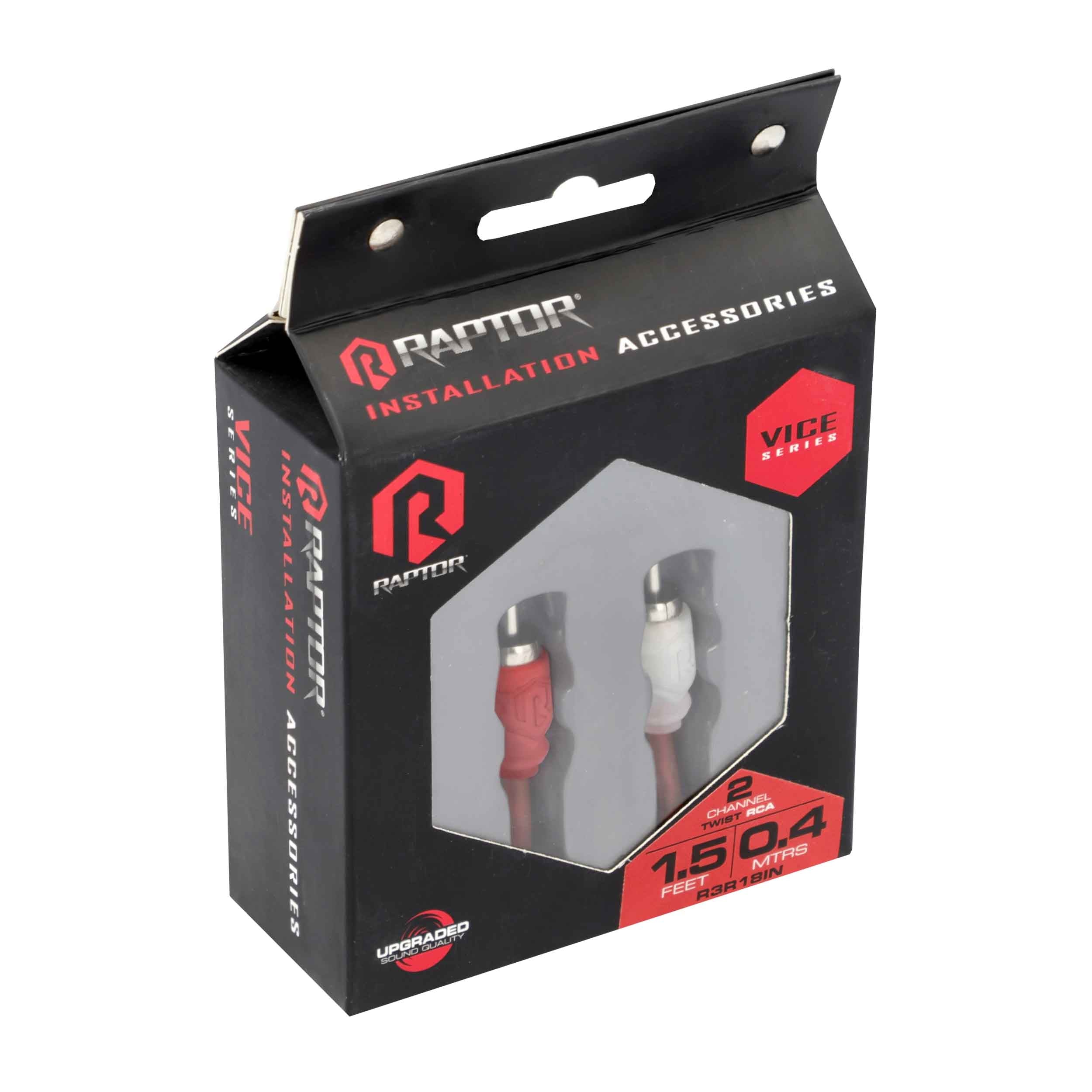 Raptor R3R18IN, RCA 2ch 1½'