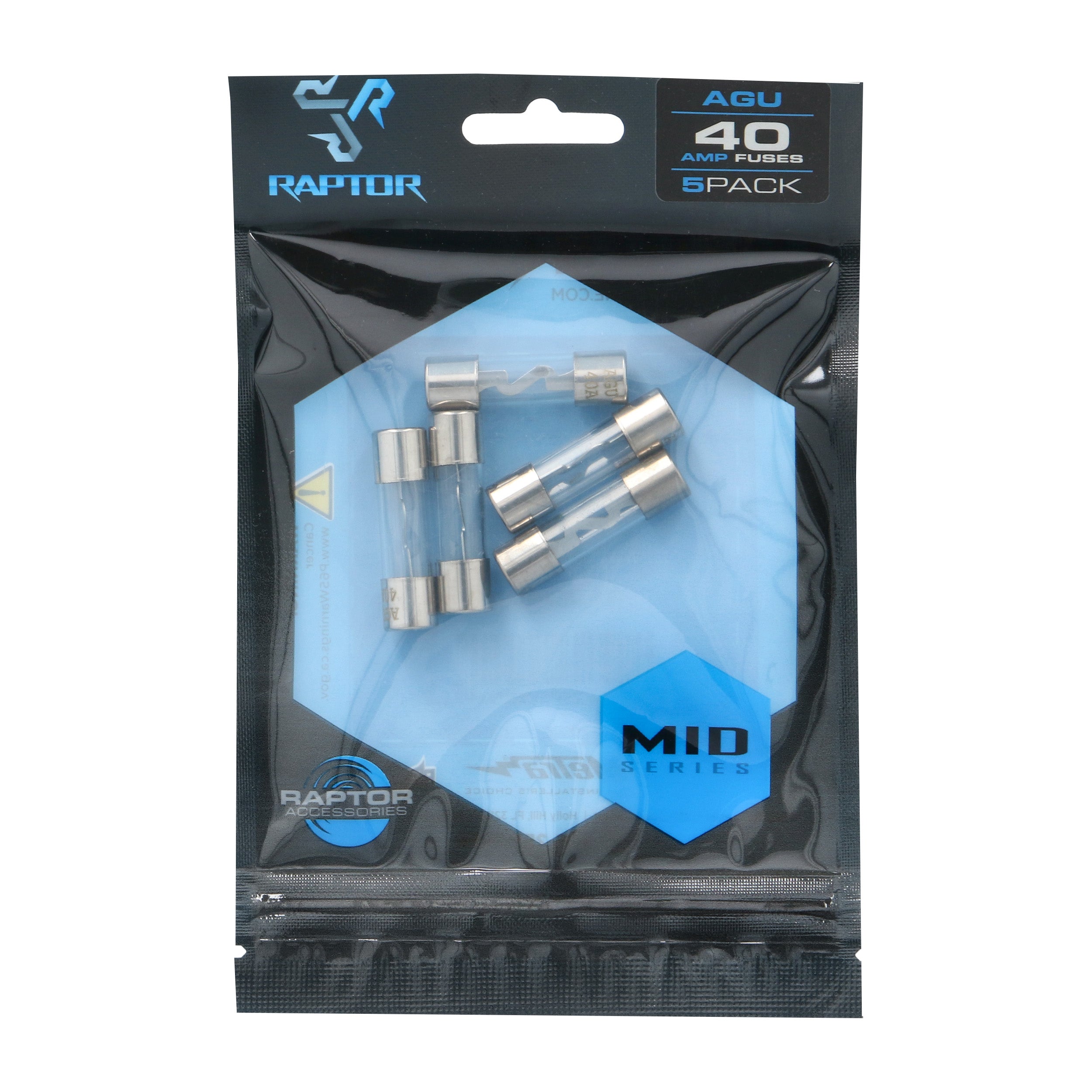 Raptor RAGU40-5, (5)Fuses AGU 40 Amp