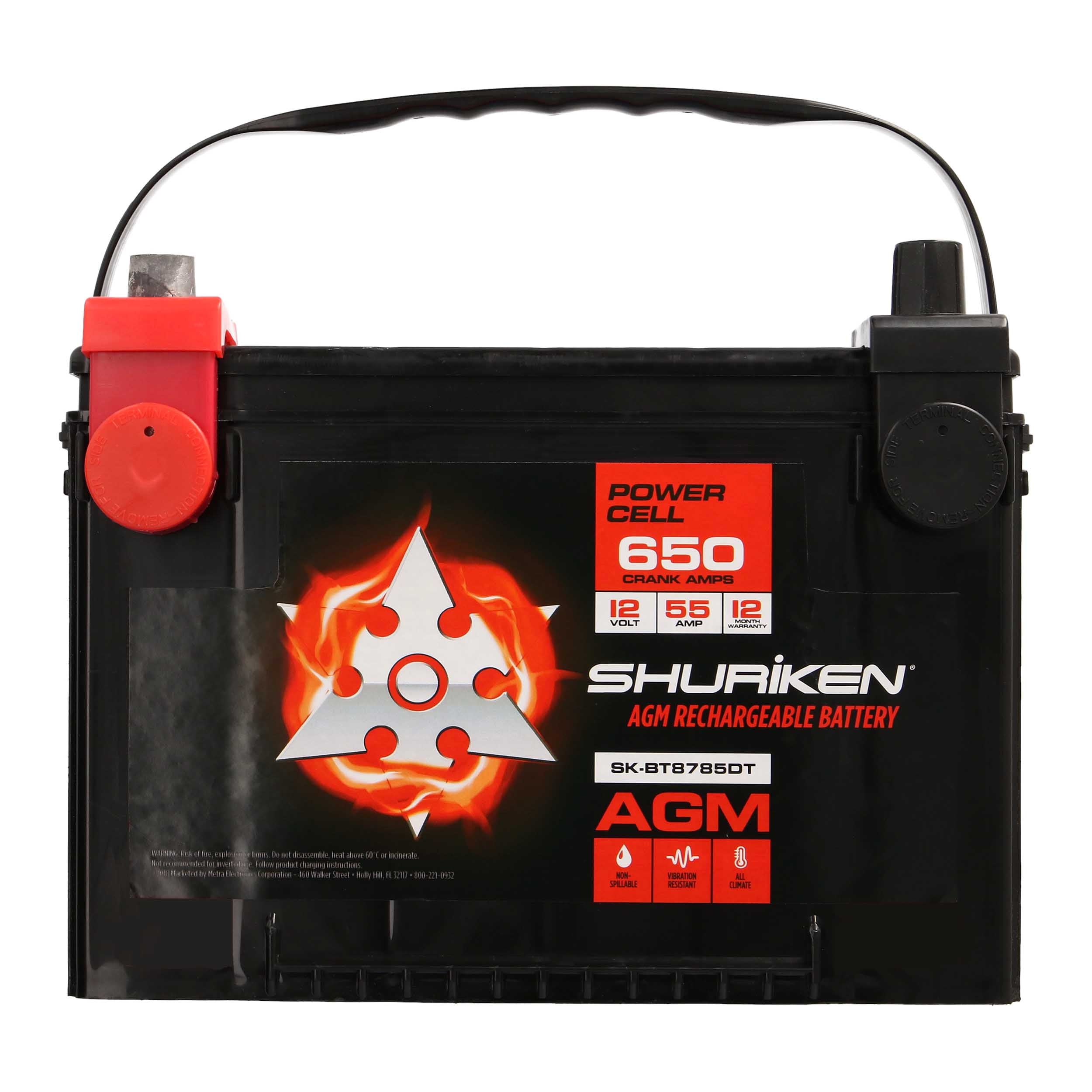 Shuriken SK-BT8785DT, Battery OE Top/Side Post 60ah