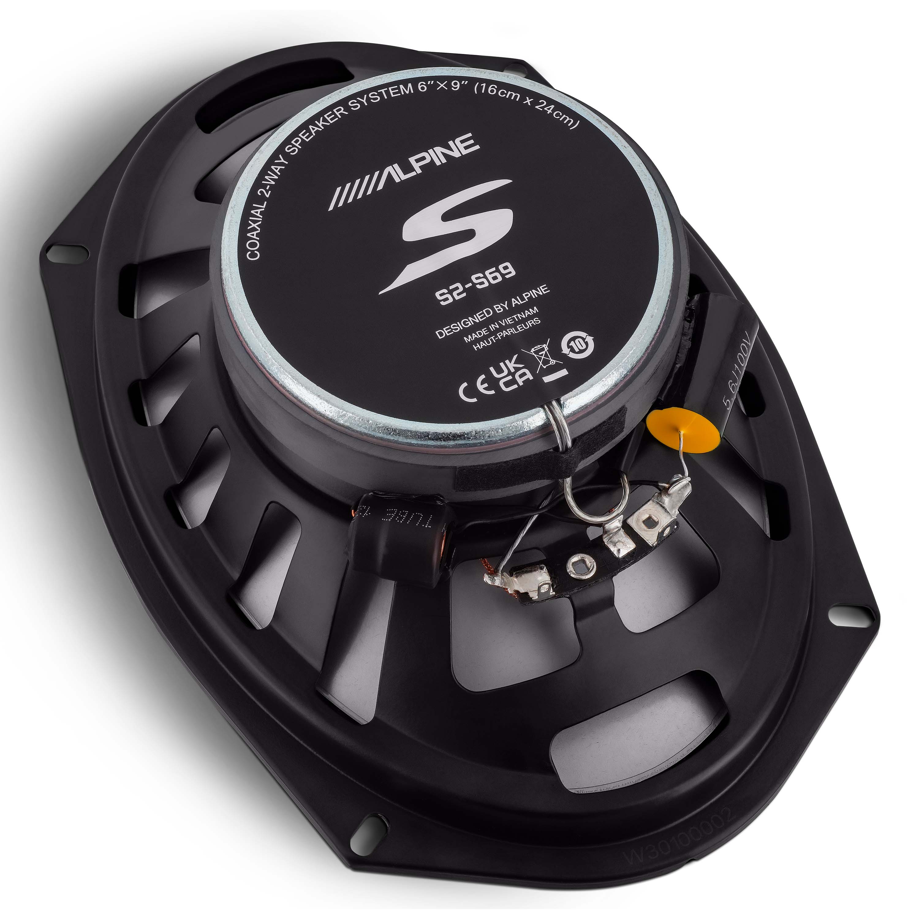 Alpine S2-S69, S Series 6x9" 2-Way Hi-Res Speakers + Sound Damping Kit Bundle
