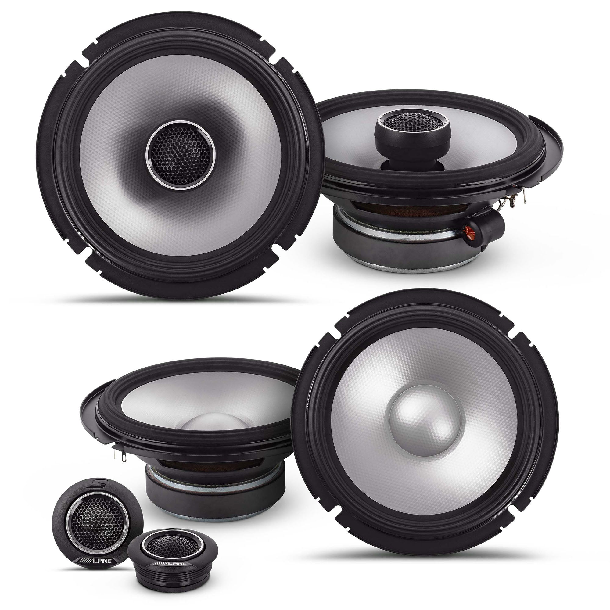Alpine S2-S65/S2-S65C, S Series 6.5" 2-Way Hi-Res Speakers Bundle