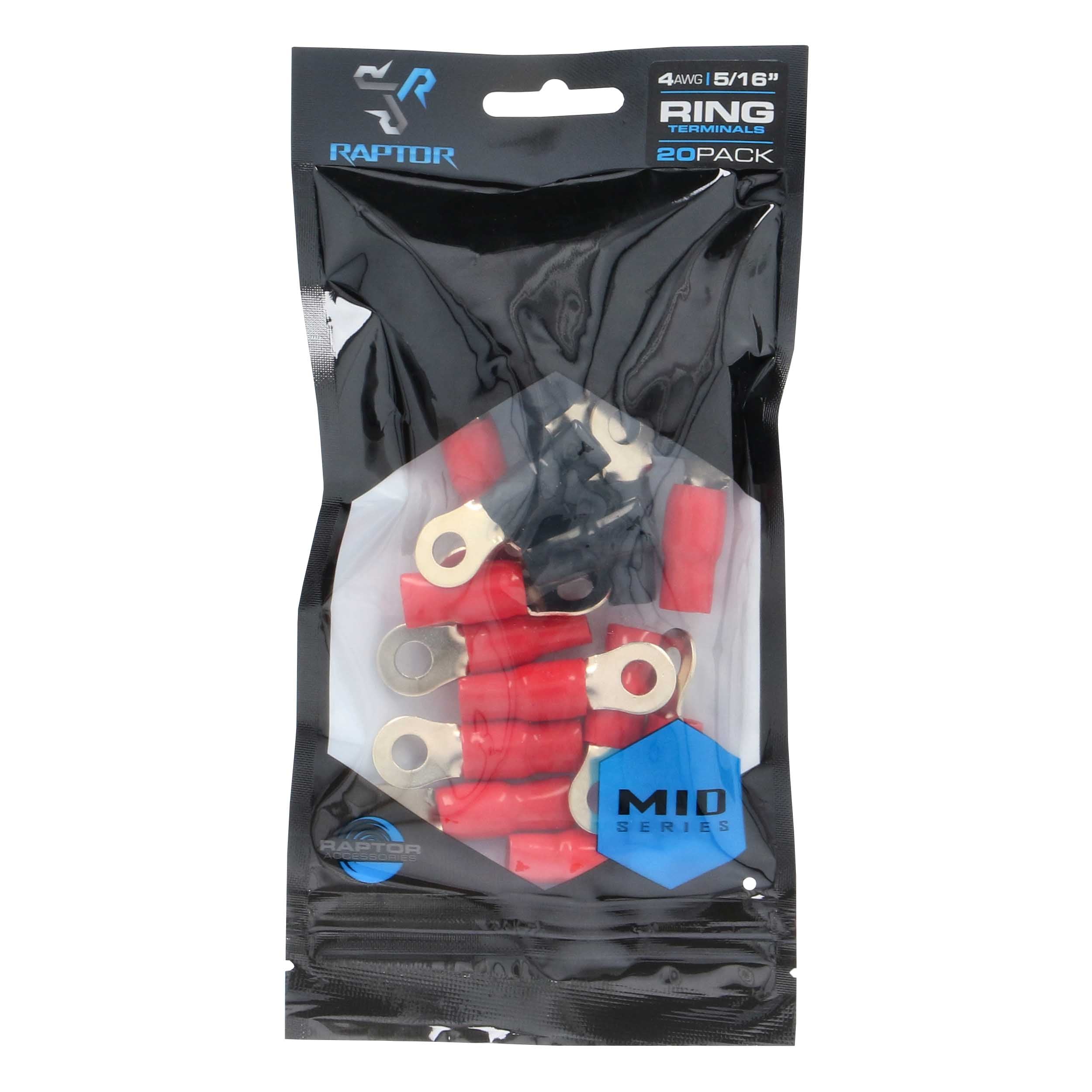 Raptor R4516RT, (20)Ring Term 4ga 5/16"