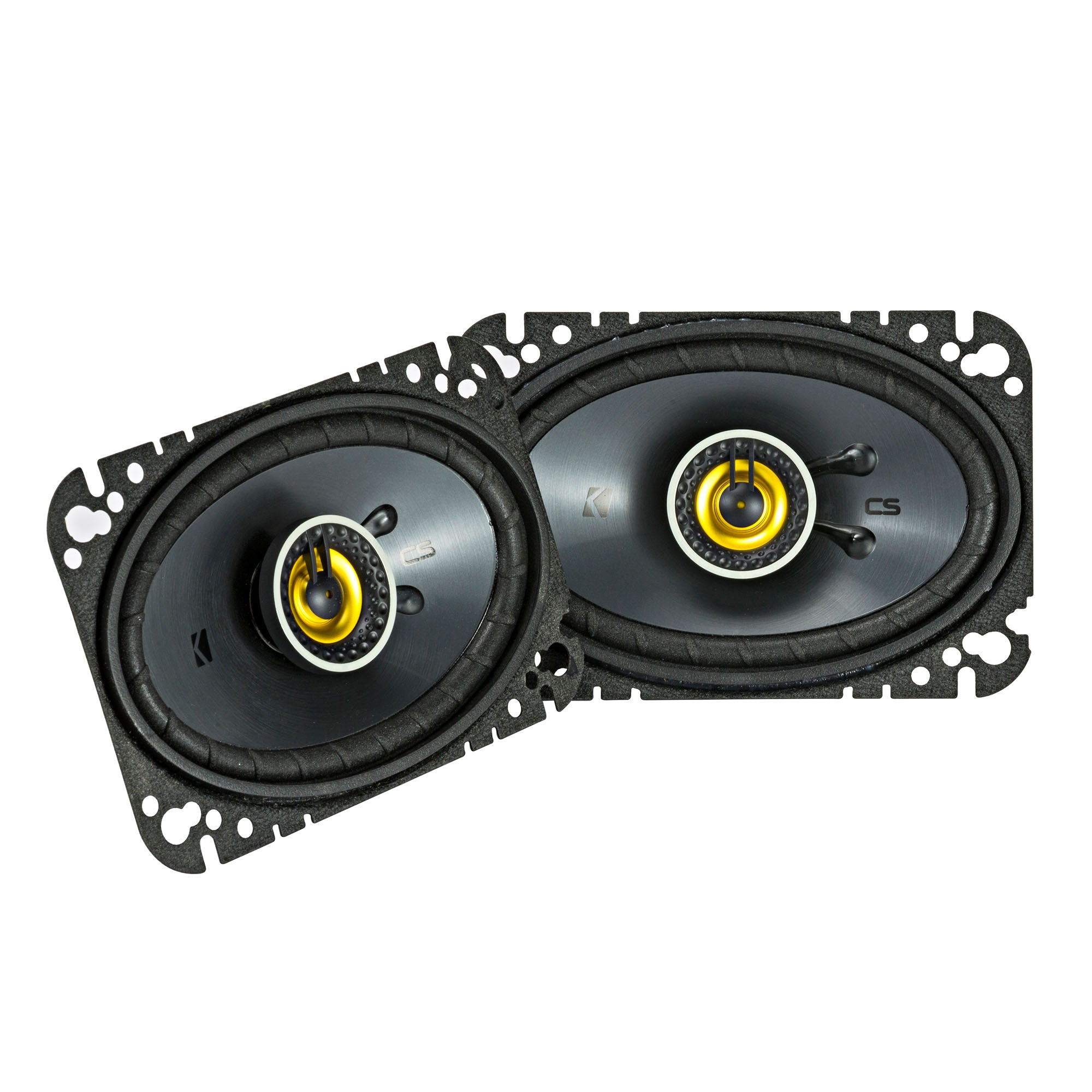 Kicker CSC464, CS Series 4x6" 2 Way Coaxial Car Speakers + Damping Kit Bundle