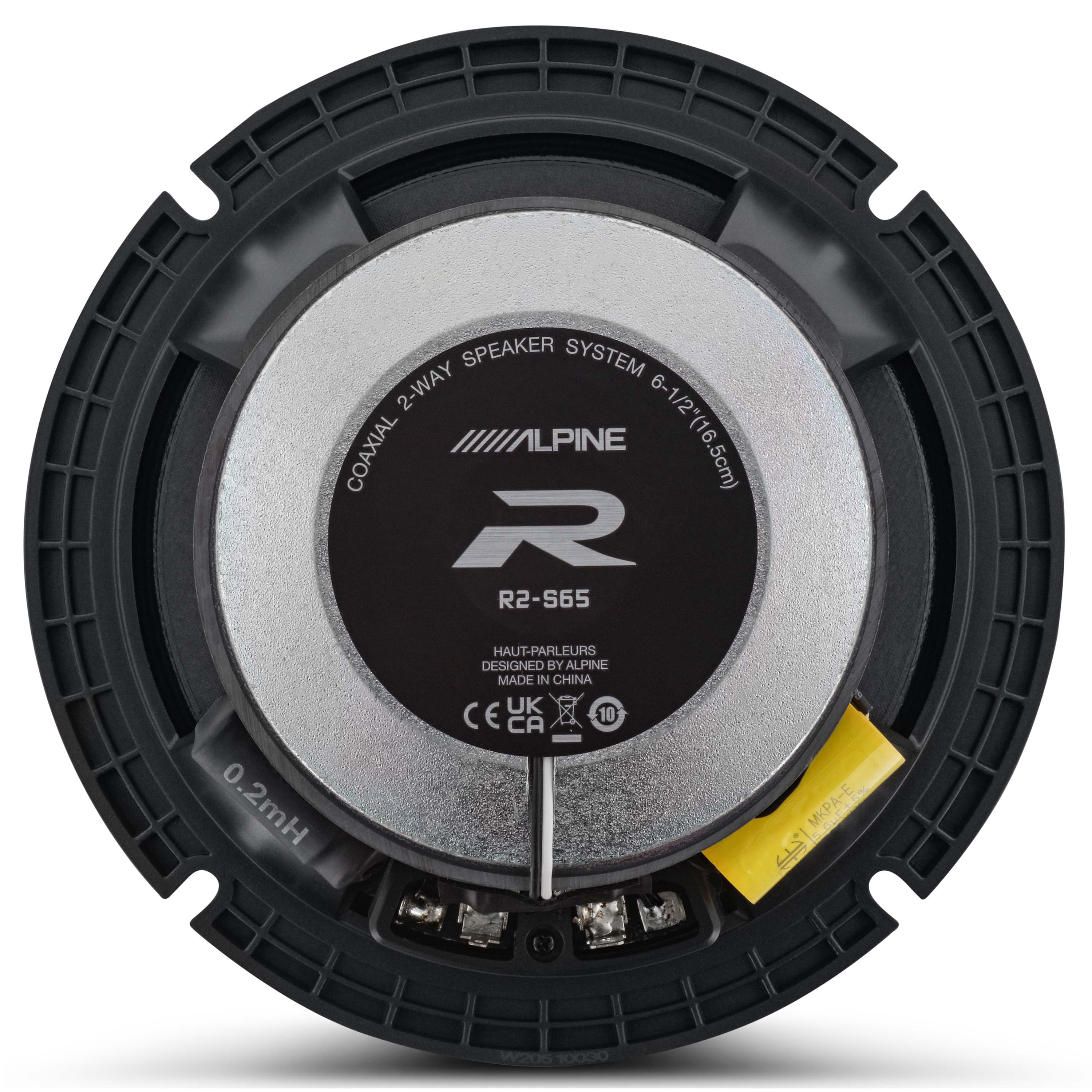 Alpine R2-S65, R Series 6.5" 2-Way Hi-Res Speakers + Damping Kit Bundle