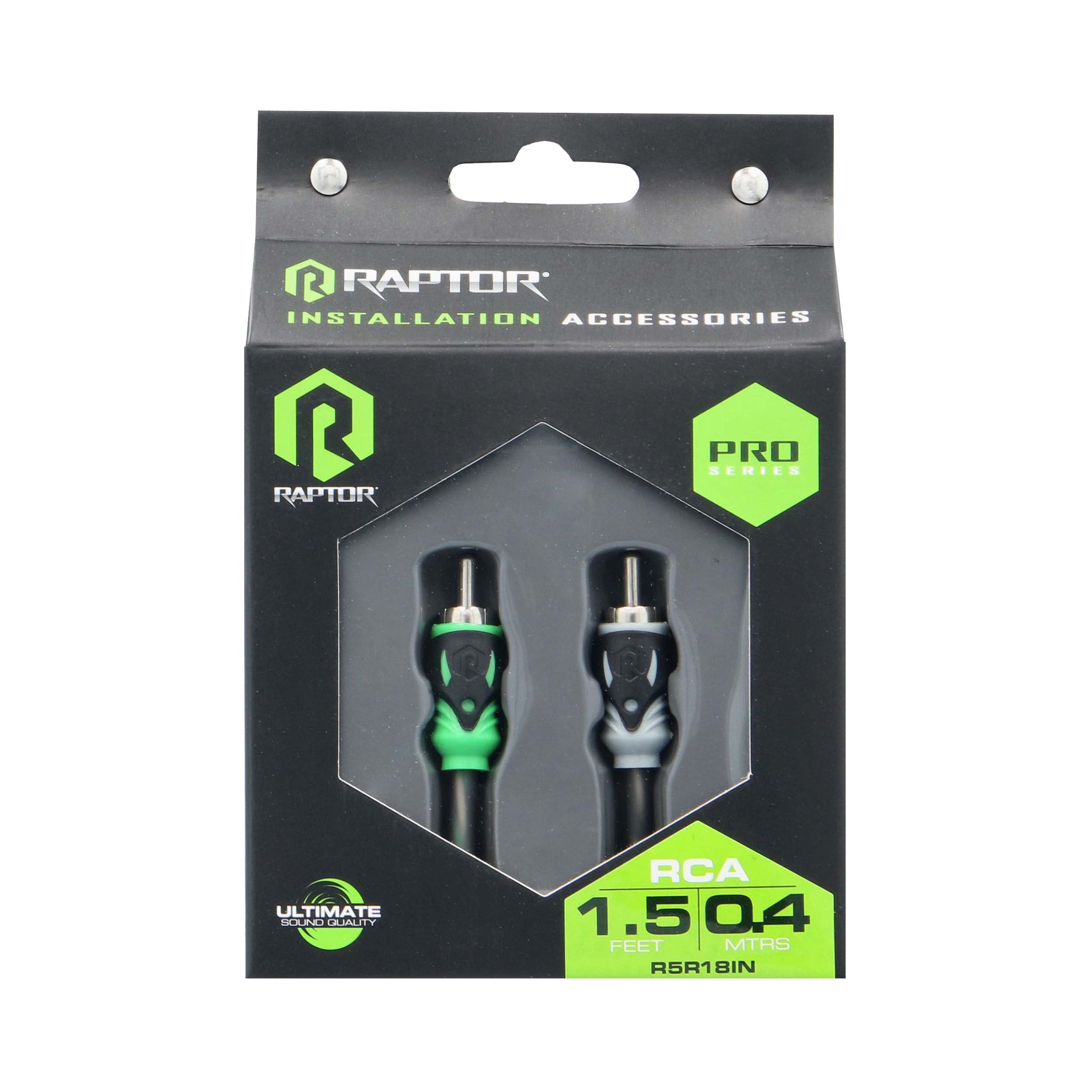 Raptor R5R18IN, RCA 2ch 1½'
