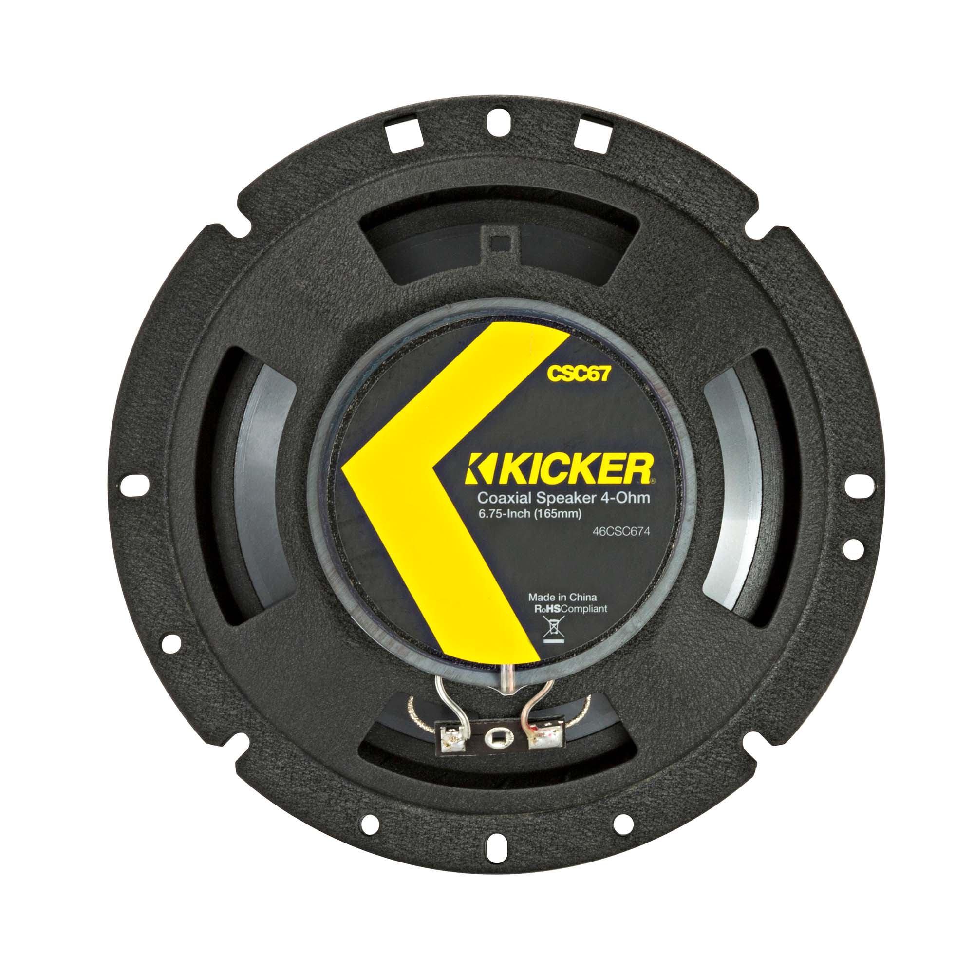 Kicker CSC674, CS Series 6.75" 2 Way Coaxial Speakers + Damping Kit Bundle