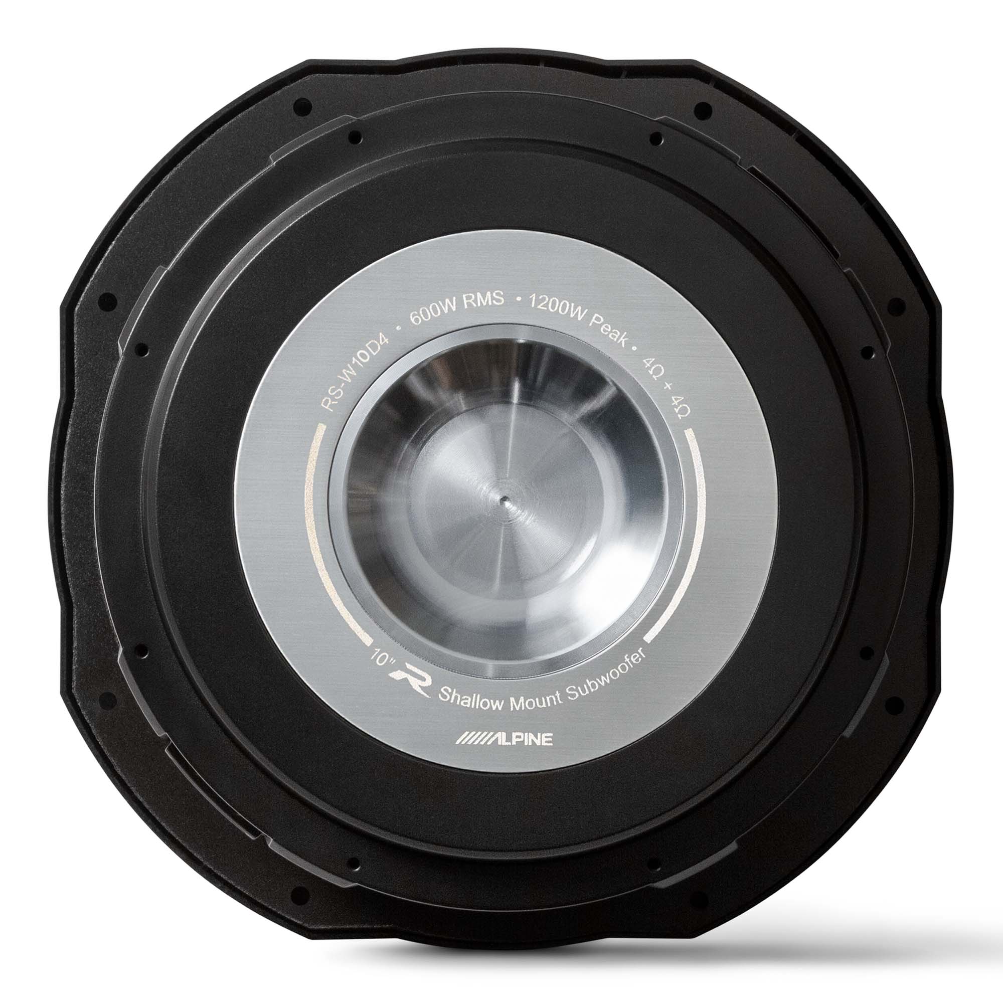 2x Alpine RS-W10D4,  R Series 10" Dual 4 Ohm Voice Coil Shallow Subwoofers - Pair