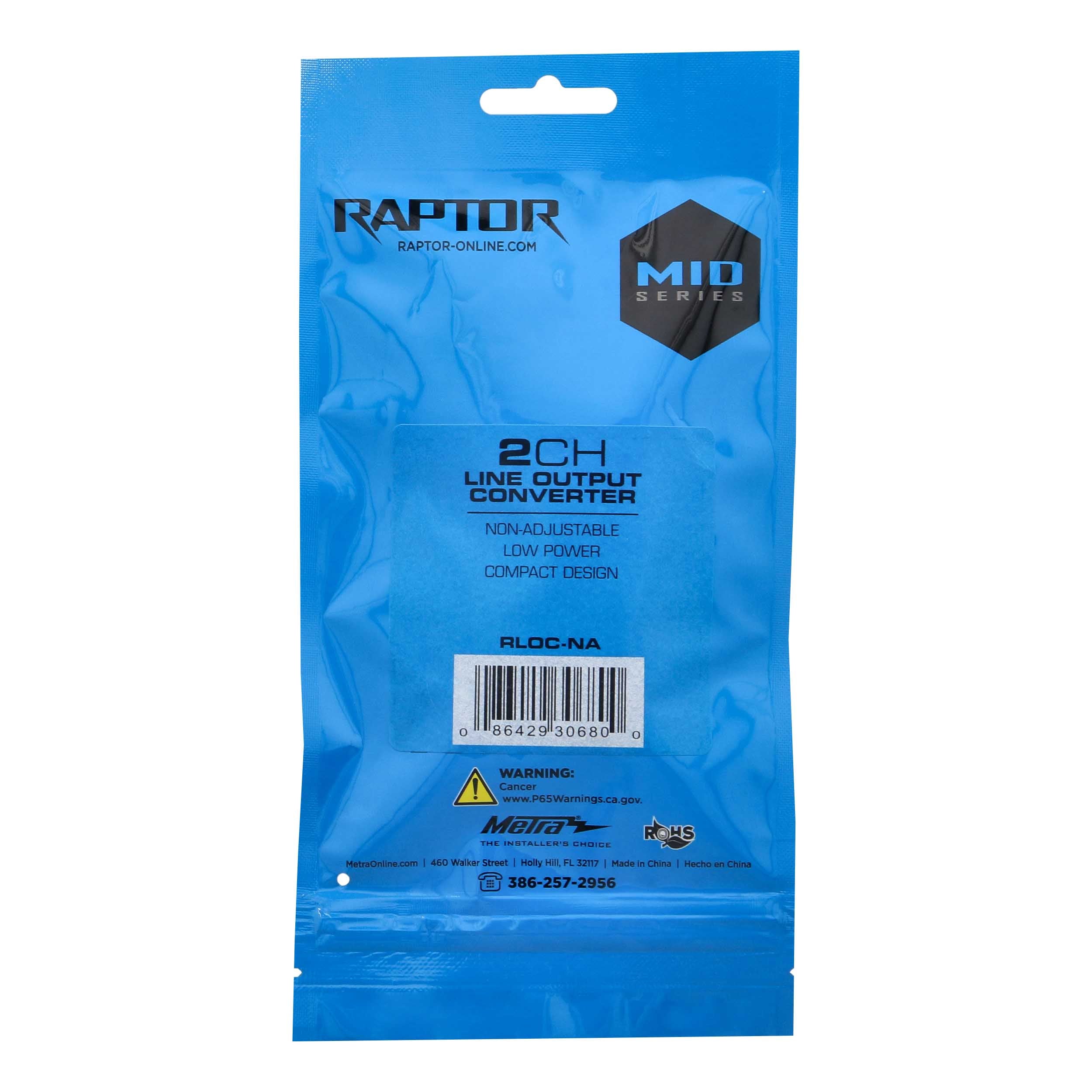 Raptor RLOC-NA, Line Output Converter 2ch/